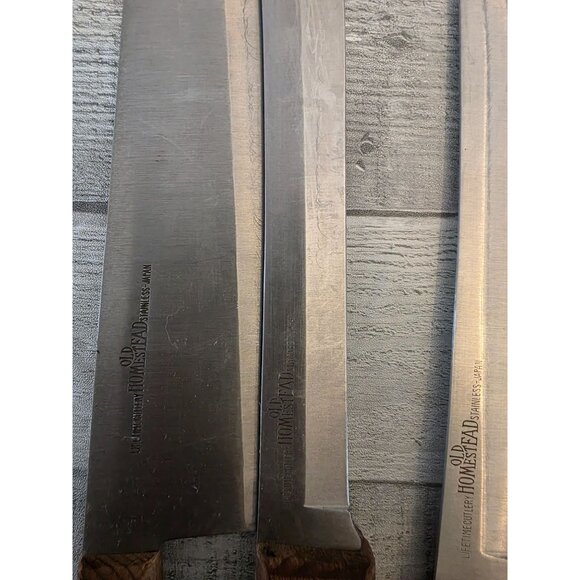 6-Piece Homestead Knife Set With Old Hickory Wooden Handles & Block - Picture 3 of 5